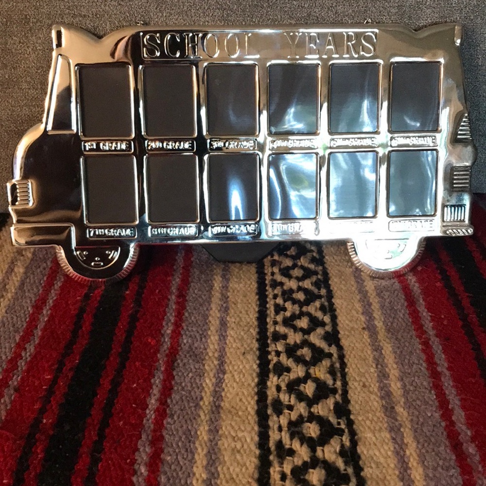 School bus picture frame from 1st to 12th grade